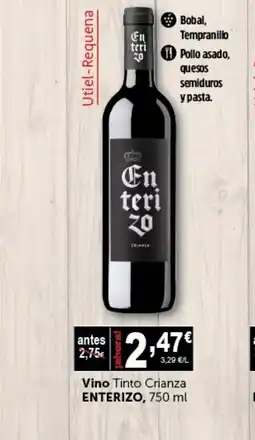 Masymas ENTERIZO Vino Tinto Crianza oferta