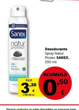 Masymas SANEX Desodorante Spray Natur Protec oferta