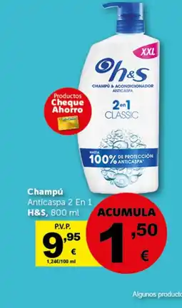 Masymas H&S Champú Anticaspa 2 En 1 oferta
