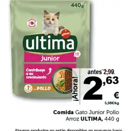 Masymas ULTIMA Comida Gato Junior Pollo oferta