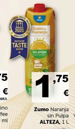 Masymas ALTEZA Zumo Naranja Vinagre Manzana oferta