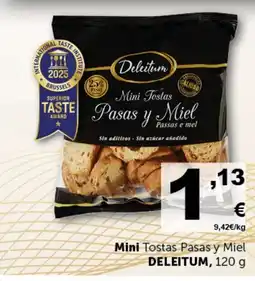 Masymas DELEITUM Mini Tostas Pasas y Miel oferta