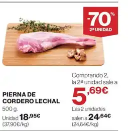 Supercor Pierna de cordero lechal oferta