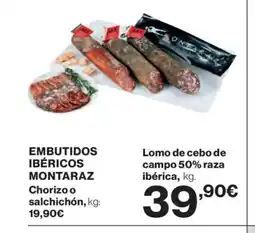 Supercor MONTARAZ Embutidos ibéricos oferta