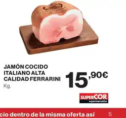 Supercor FERRARINI Jamón cocido italiano alta calidad oferta