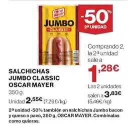Supercor OSCAR MAYER Salchichas jumbo classic oferta
