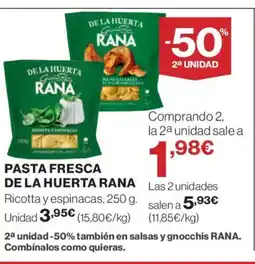 Supercor RANA Pasta fresca de la huerta oferta