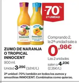 Supercor INNOCENT Zumo de naranja o tropical oferta