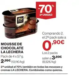 Supercor LA LECHERA Mousse de chocolate oferta