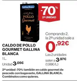Supercor GALLINA BLANCA Caldo de pollo gourmet oferta