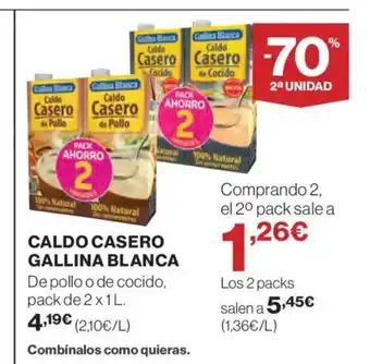 Supercor GALLINA BLANCA Caldo casero oferta