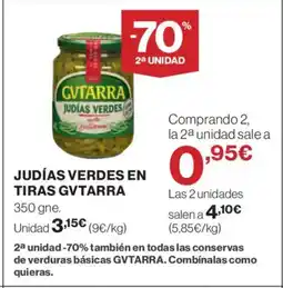 Supercor GVTARRA Judías verdes en tiras oferta