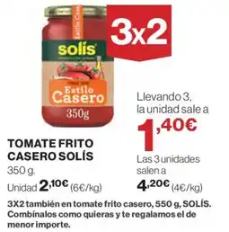 Supercor SOLIS Tomate frito casero oferta