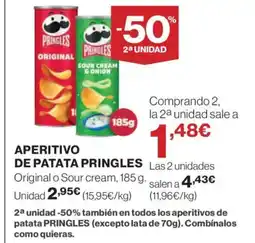 Supercor PRINGLES Aperitivo de patata oferta