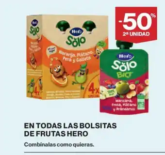 Supercor HERO En todas las bolsitas de frutas oferta