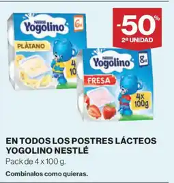 Supercor En todos los postres lácteos yogolino nestlé oferta