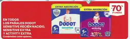 Supercor En todos los pañales dodot sensitive recién nacido, sensitive extra oferta