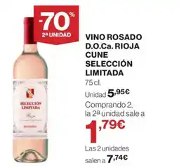 Supercor Vino rosado d.o.ca. rioja cune selección limitada oferta