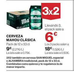 Supercor MAHOU CLÁSICA Cerveza oferta