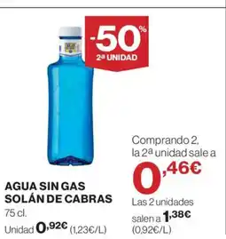 Supercor SOLÁN DE CABRAS Agua sin gas oferta