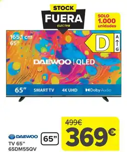 Carrefour DAEWOO TV 65" 65DM55QV oferta