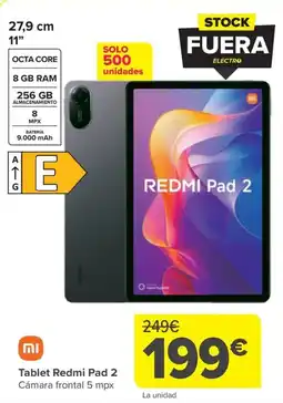 Carrefour XIAOMI Tablet Redmi Pad 2 oferta