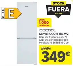 Carrefour ICECOOL Combi ICCOM 186.W2 oferta