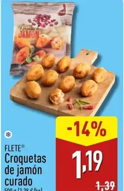 ALDI FLETE Croquetas de jamón curado oferta