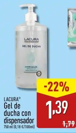 ALDI LACURA Gel de ducha con dispensador oferta