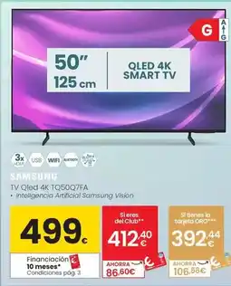 Eroski Samsung - tv qled 4k tq50q7fa oferta