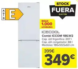 Carrefour Icecool - combi iccom 186.w2 oferta