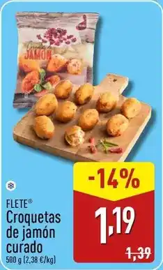 ALDI Flete - croquetas de jamón curado oferta
