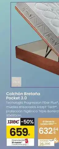 Eroski Pikolin - colchón bretaña pocket 3.0 oferta