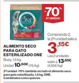 Supercor ONE Alimento seco para gato esterilizado oferta