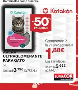Supercor Arena ultraglomerante para gato oferta