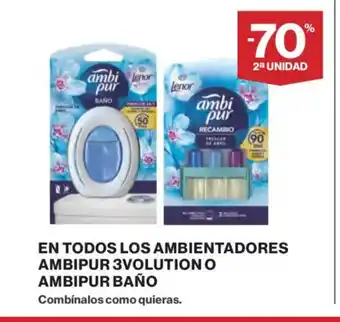 Supercor En todos los ambientadores ambipur 3volution o ambipur baño oferta