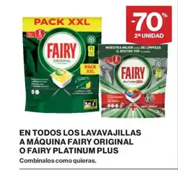 Supercor En todos los lavavajillas a máquina fairy original o fairy platinum plus oferta