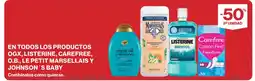Supercor En todos los productos ogx, listerine, carefree, o.b., le petit marsellais y johnson's baby oferta