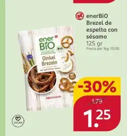 Rossmann ENERBIO Brezel de espelta con sésamo oferta