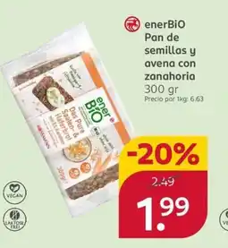 Rossmann ENERBIO Pan de semillas y avena con zanahoria oferta