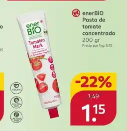 Rossmann ENERBIO Pasta de tomate concentrado oferta