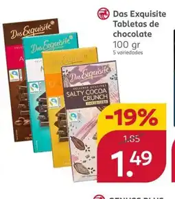 Rossmann DAS EXQUISITE Tabletas de chocolate oferta
