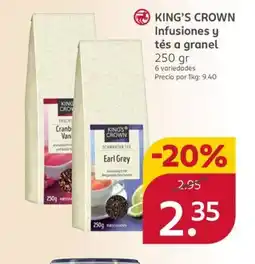 Rossmann KING'S CROWN Infusiones y tés a granel oferta
