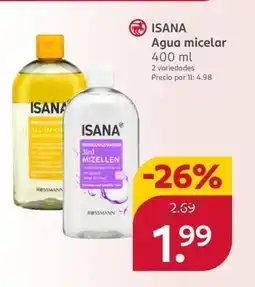 Rossmann ISANA Agua micelar oferta