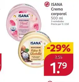 Rossmann ISANA Crema corporal oferta