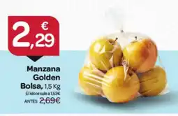 Supermercados El Jamón Manzana Golden Bolsa oferta