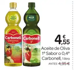Supermercados El Jamón CARBONELL Aceite de Oliva 1° Sabor o 0,4° oferta