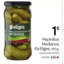 Supermercados El Jamón IFA ELIGES Pepinillos Medianos oferta