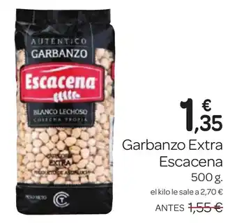 Supermercados El Jamón ESCACENA Garbanzo Extra oferta