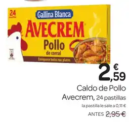 Supermercados El Jamón AVECREM Caldo de Pollo oferta